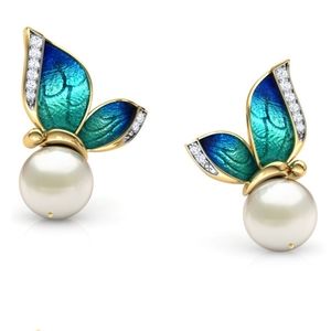 Pearl Butterfly Earrings